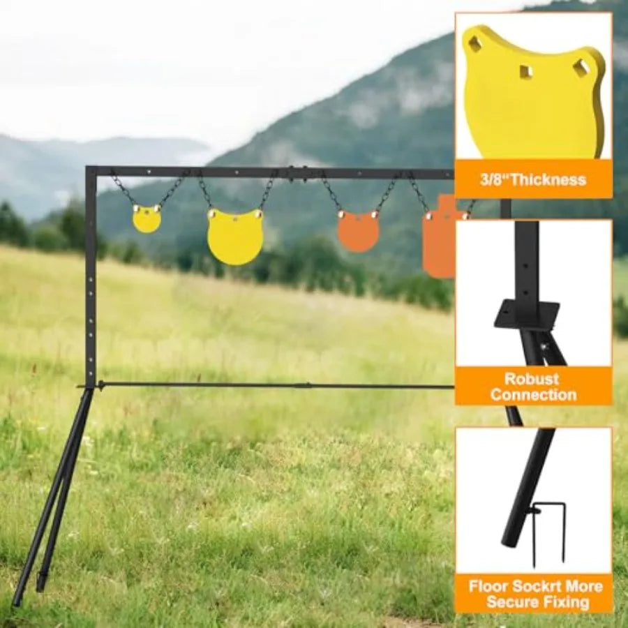 3 8 Thick Steel Target for Shooting Target Stand System Kit