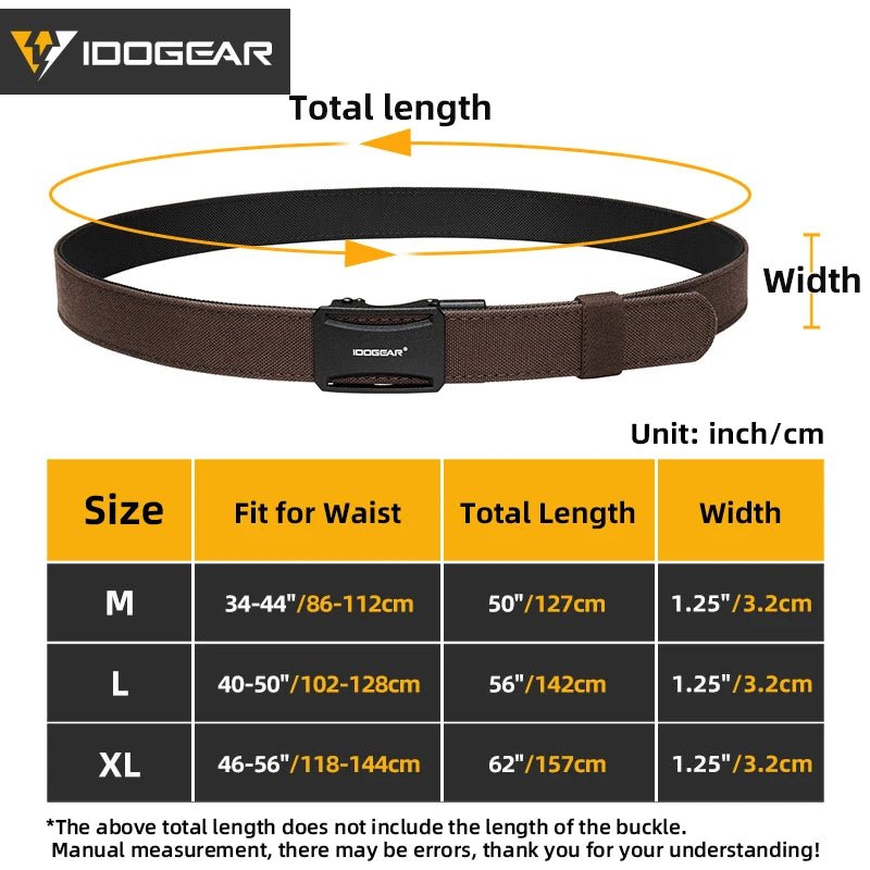 IDOGEAR Tactical Ratchet Belt