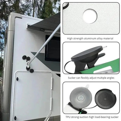 Heavy Duty Suction Cups RV Awning Fixed Support Bracket