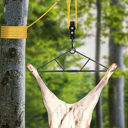 700LB Capacity Elk Hoist Pulley Lift System Deer Hunting Accessories Gift Set