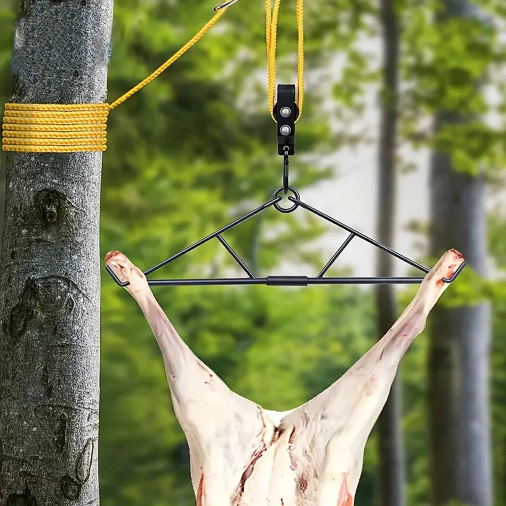 700LB Capacity Elk Hoist Pulley Lift System Deer Hunting Accessories Gift Set