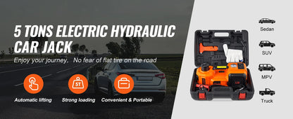 5T Electric Car Jack Hydraulic Car Jack with Built-in Inflatable Pump