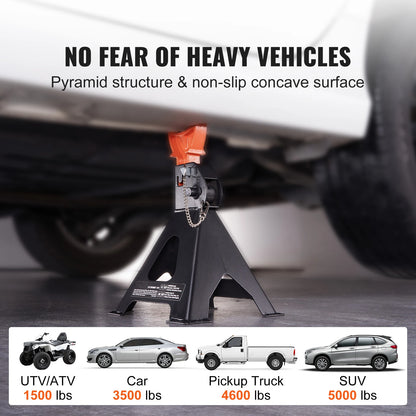 Jack Stands 3/6 Ton Capacity Car Jack Stands
