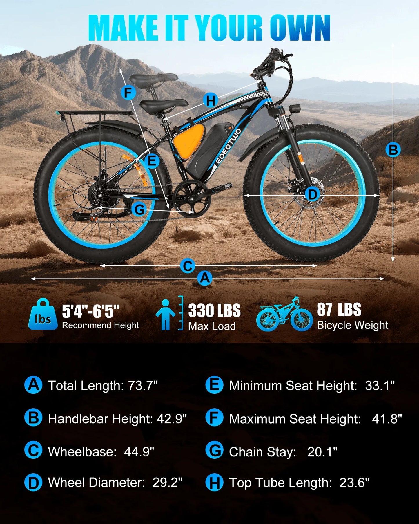 1500W Peak Electric Mountain Bike for Adults,