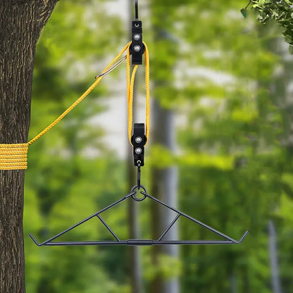 700LB Capacity Elk Hoist Pulley Lift System Deer Hunting Accessories Gift Set