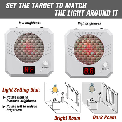 Infrared Induction Electronic Scoring Laser Target Color Sensitive Shooting Practice with Sound Effects Training Toy Equipment