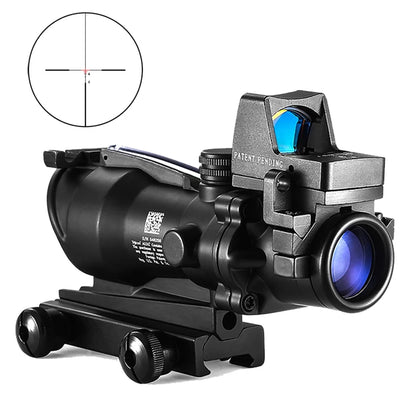 Adjustable 4x32 Red Dot 1x 4x Scope Red Dot 20mm Rail Scope