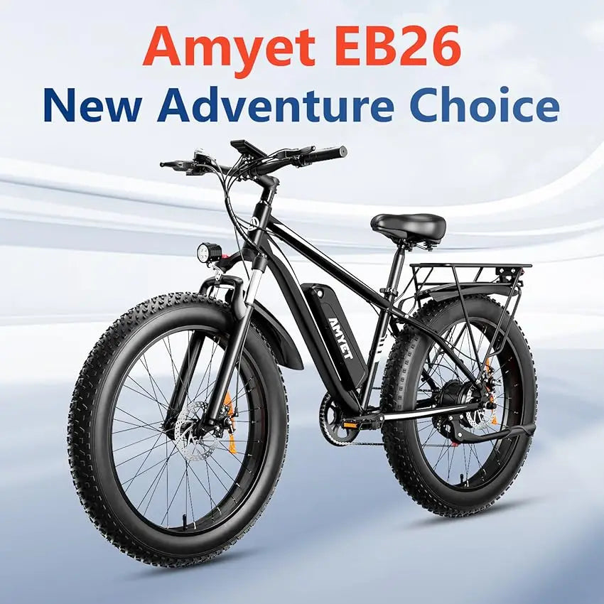 EB26 Electric Bike for Adults 1000W Electric Bicycle 48V 15AH E Bike 26" Fat Tire Mountain 31mph Dual Shock