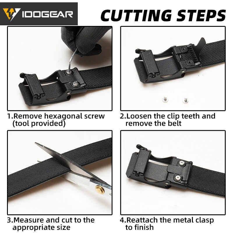 IDOGEAR Tactical Ratchet Belt