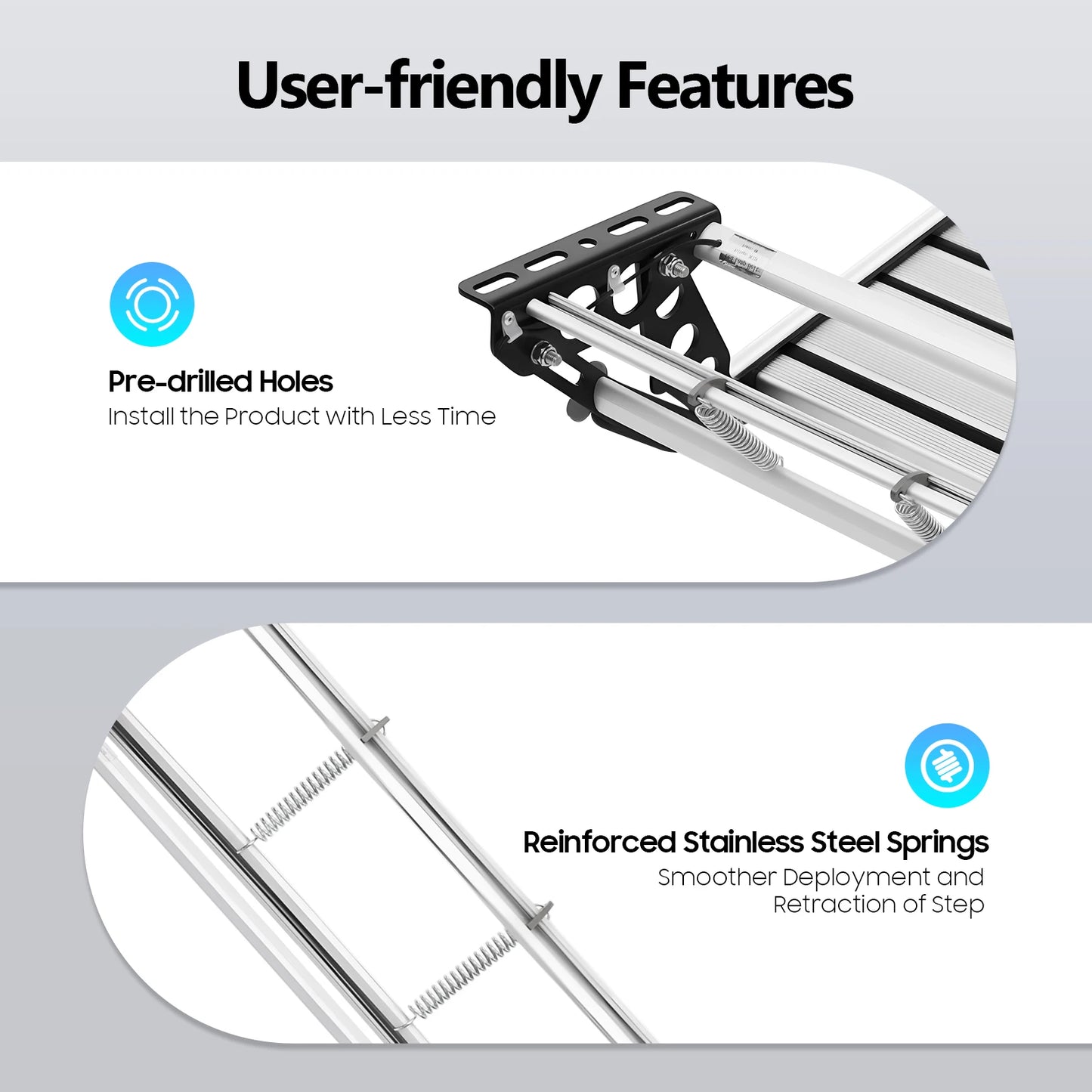 Folding RV Step Manual Step