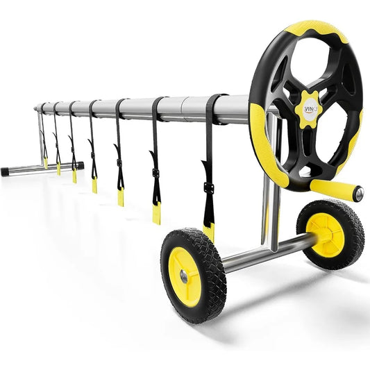 Pool Cover Reel Set for Inground Swimming Pool