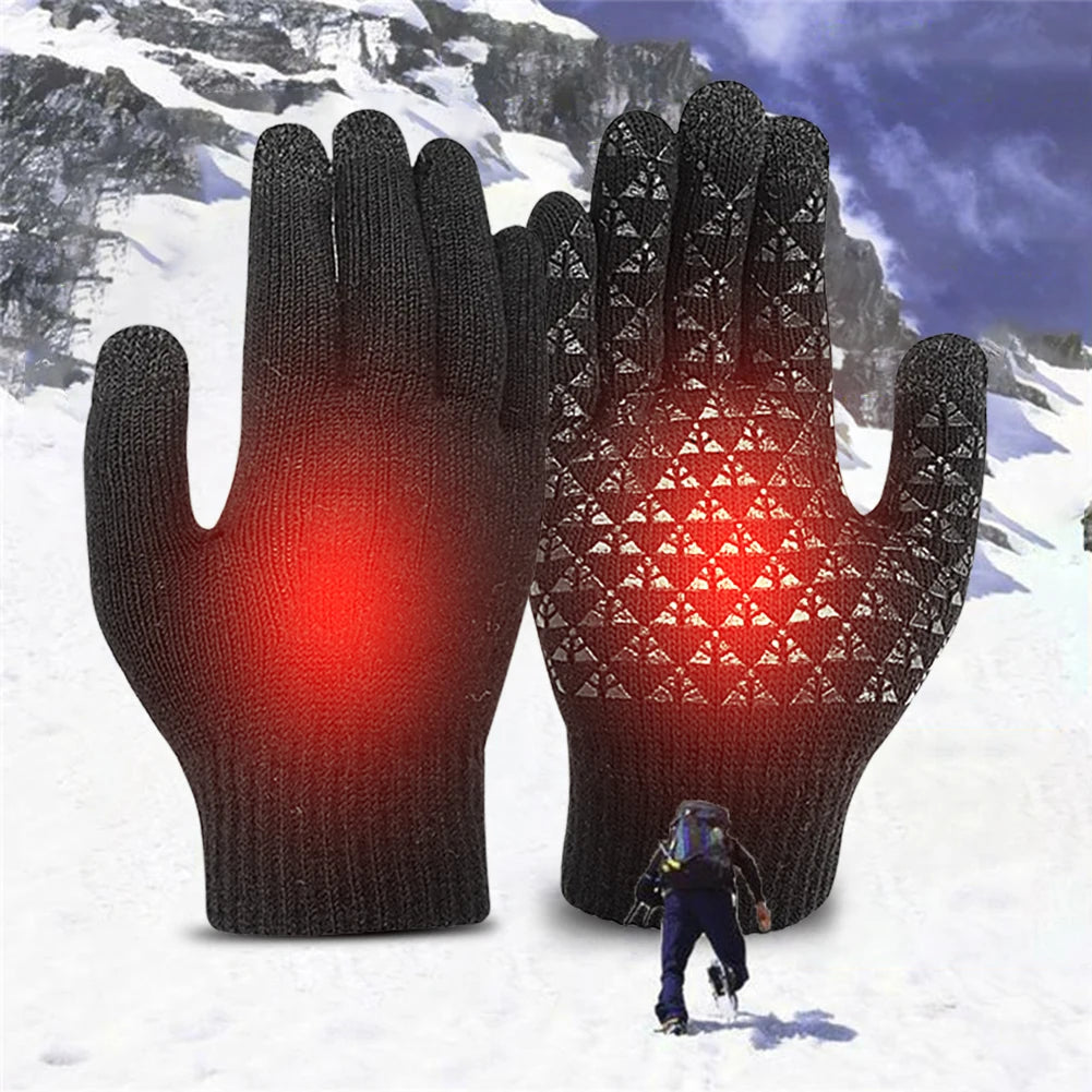 5V Heated Gloves Touch Screen Winter Moto Heated Gloves