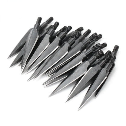 Arrowheads 12/24pcs 150 Grain High Carbon Steel Screw-in Tips for Compound Recurve Bow Hunting Shooting Accessories