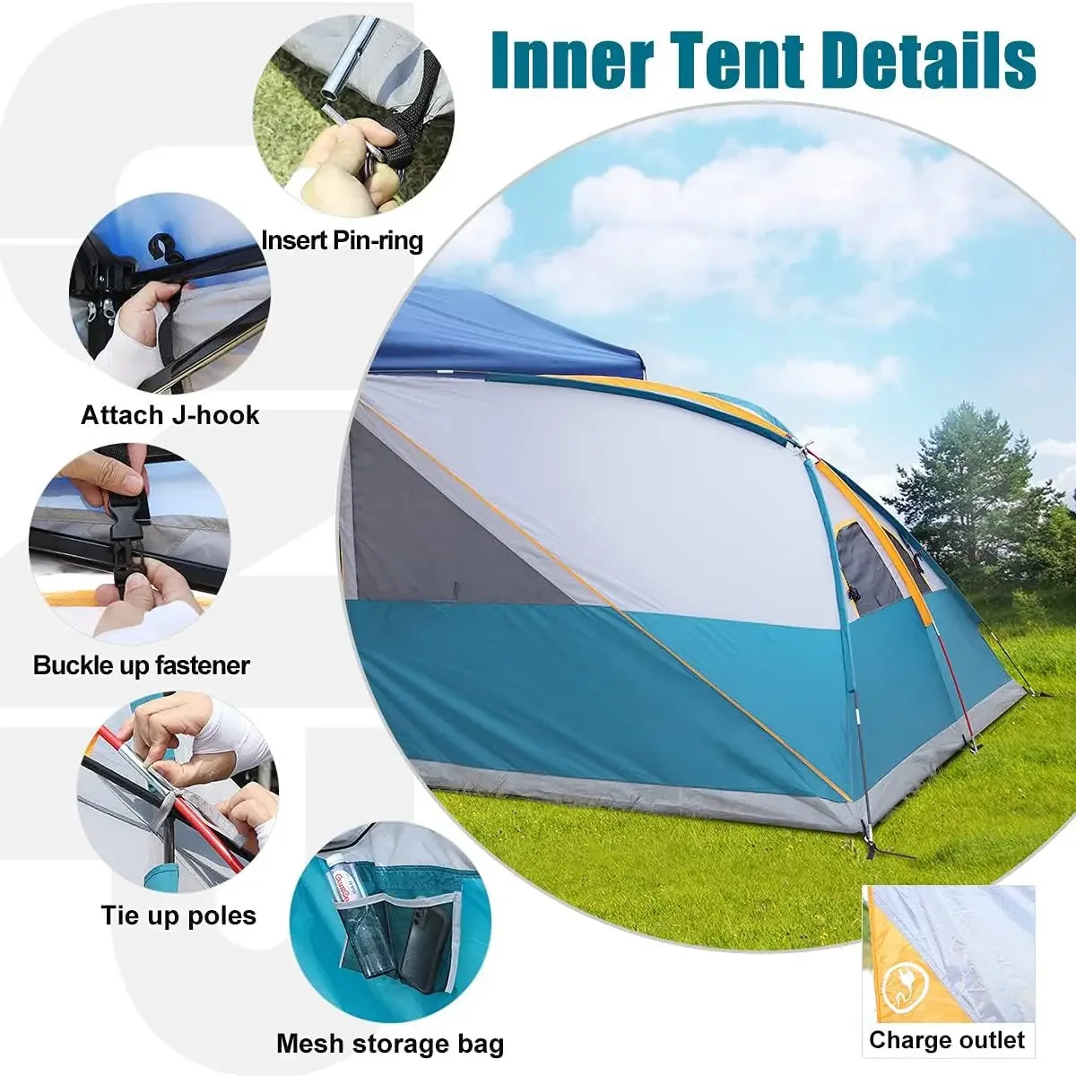 Tent for 10' x 10' Canopies Tent, (Canopy/SHELTER NOT Included)