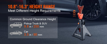 Jack Stands 3/6 Ton Capacity Car Jack Stands
