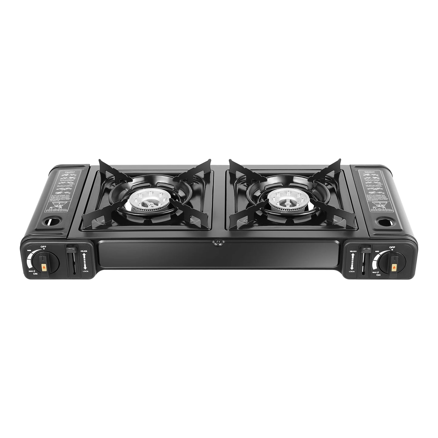 Camping Stove 2 Burners 1150w with Baking Tray, Butane