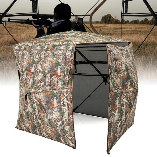 360°One Way See Portable Pop-Up Ground Hunting Blind Hunting Tent w/Carrying Bag