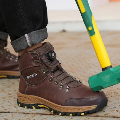 High Top Shoes Steel Toe Shoes Men Women waterproof boots