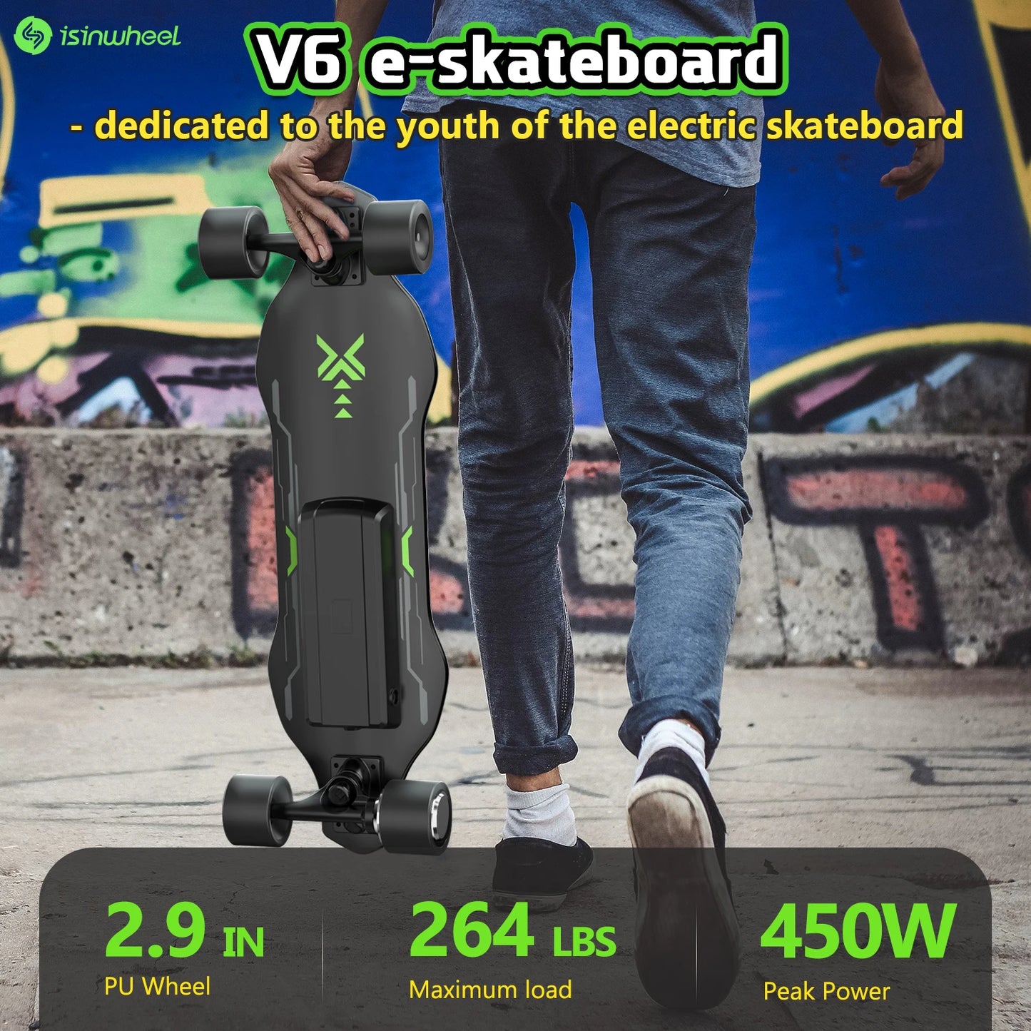 Four-Wheel Remote Control Scooter For Adult, 350W Motor, Top Speed 12 Mph, Range 10 Miles, 25.2V 2AH Battery,Load 264Ibs