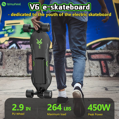 Four-Wheel Remote Control Scooter For Adult, 350W Motor, Top Speed 12 Mph, Range 10 Miles, 25.2V 2AH Battery,Load 264Ibs