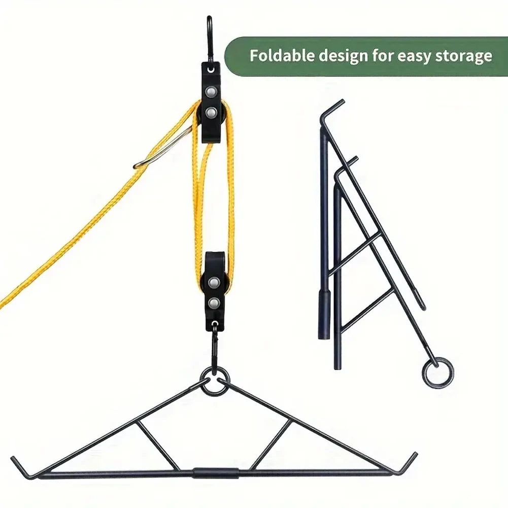 700LB Capacity Elk Hoist Pulley Lift System Deer Hunting Accessories Gift Set
