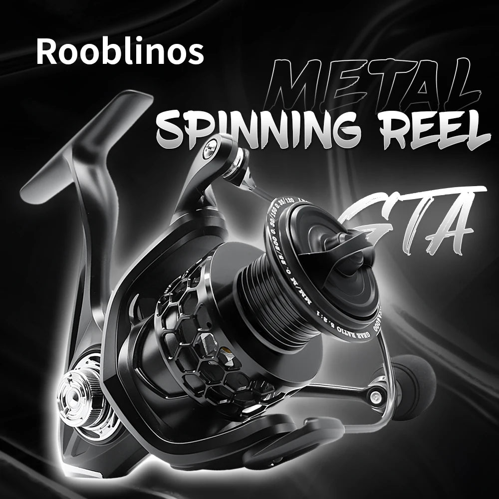 Spinning Reel Saltwater 2000 3000 4000  5.2:1 Gear Ratio Hollow Spool Design