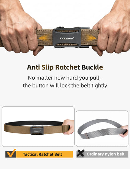 IDOGEAR Tactical Ratchet Belt