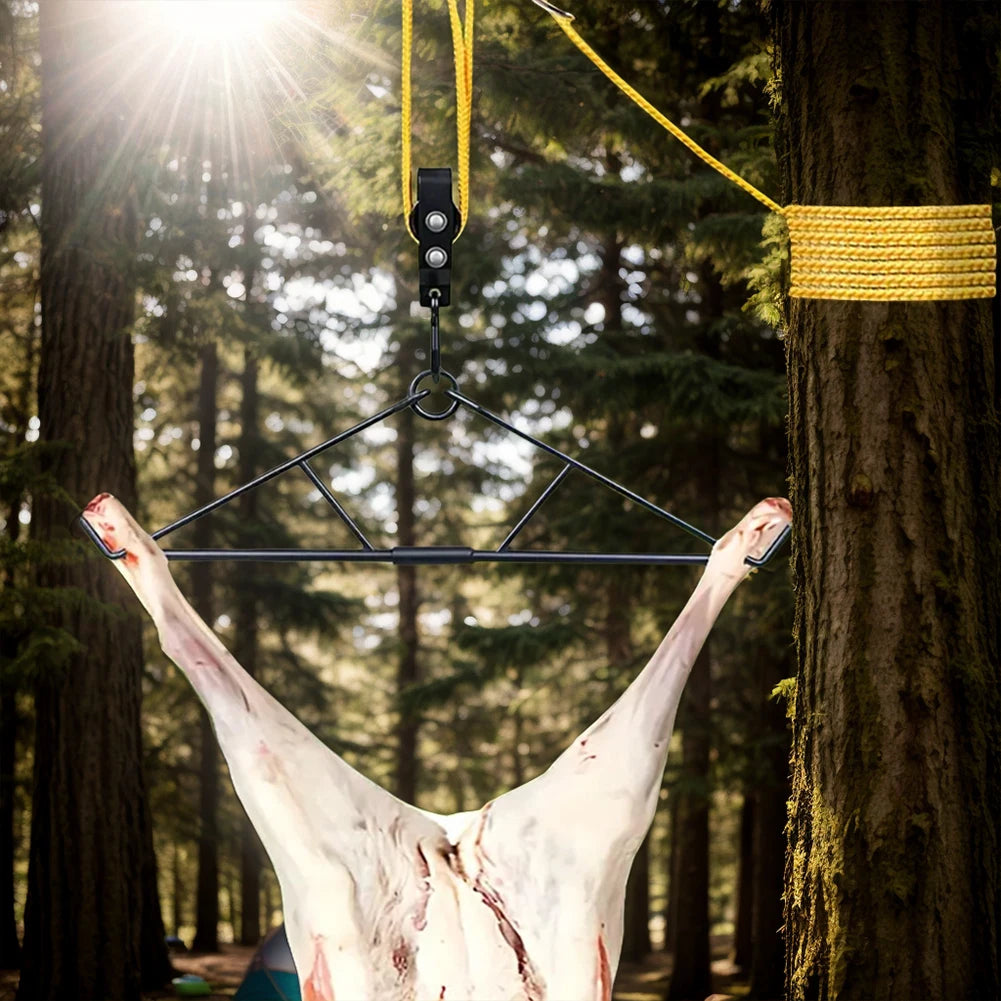 700LB Capacity Elk Hoist Pulley Lift System Deer Hunting Accessories Gift Set
