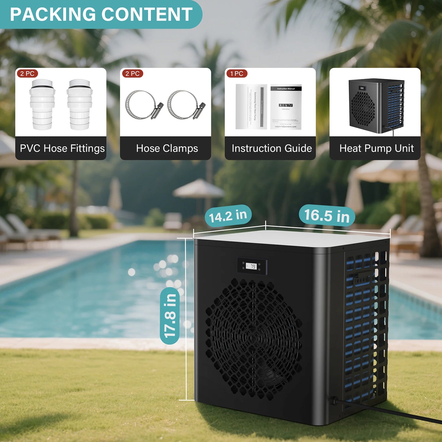 16000BTU Above Ground swimming Pools Heater