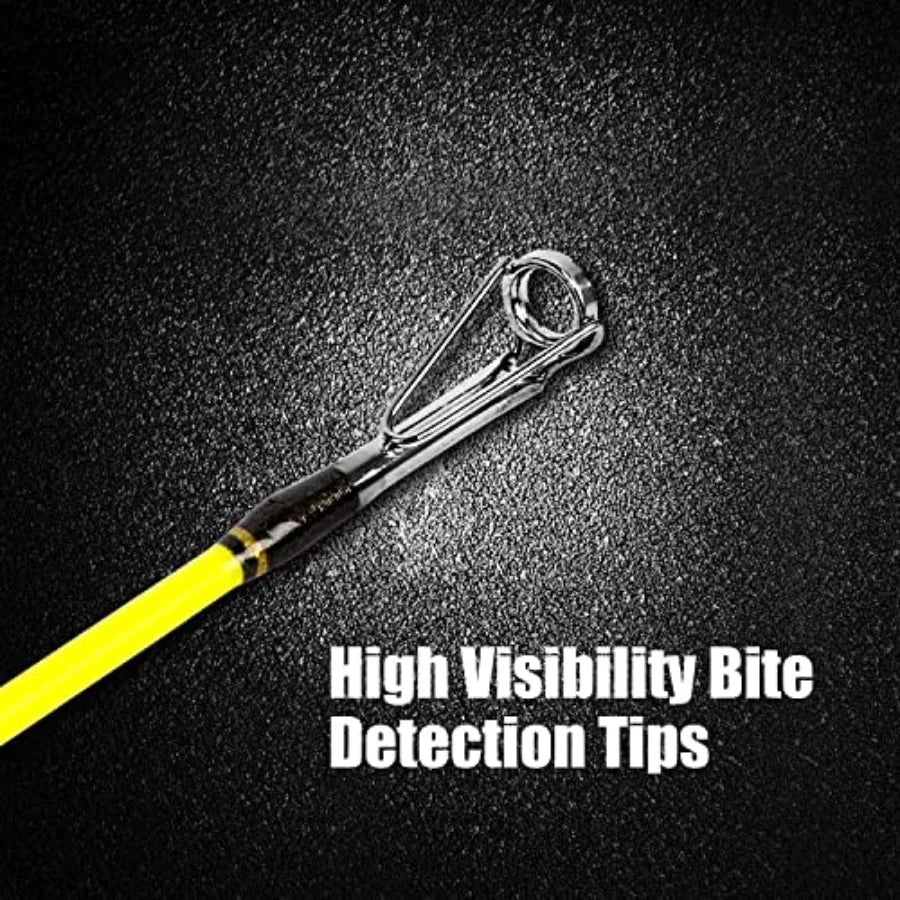 Catfish Fishing Rod 1 Piece 2 Piece Portable Outdoor Angling 6'6 7'6 8' 10'