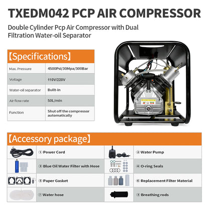 Portable Scuba Air Compressor High Pressure