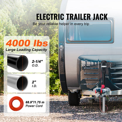 3500/4000lbs Electric Trailer Jack RV Camper