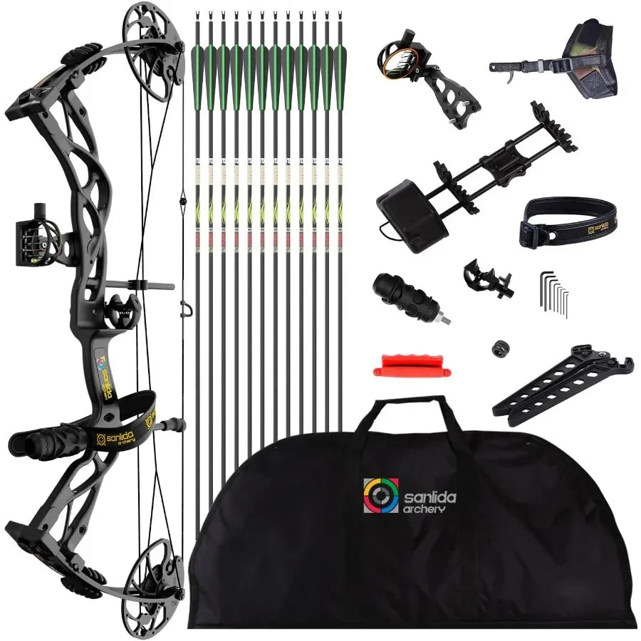 Compound Bow Package for Adults Archery Compound Bow and Arrow Set 0-70 Lbs