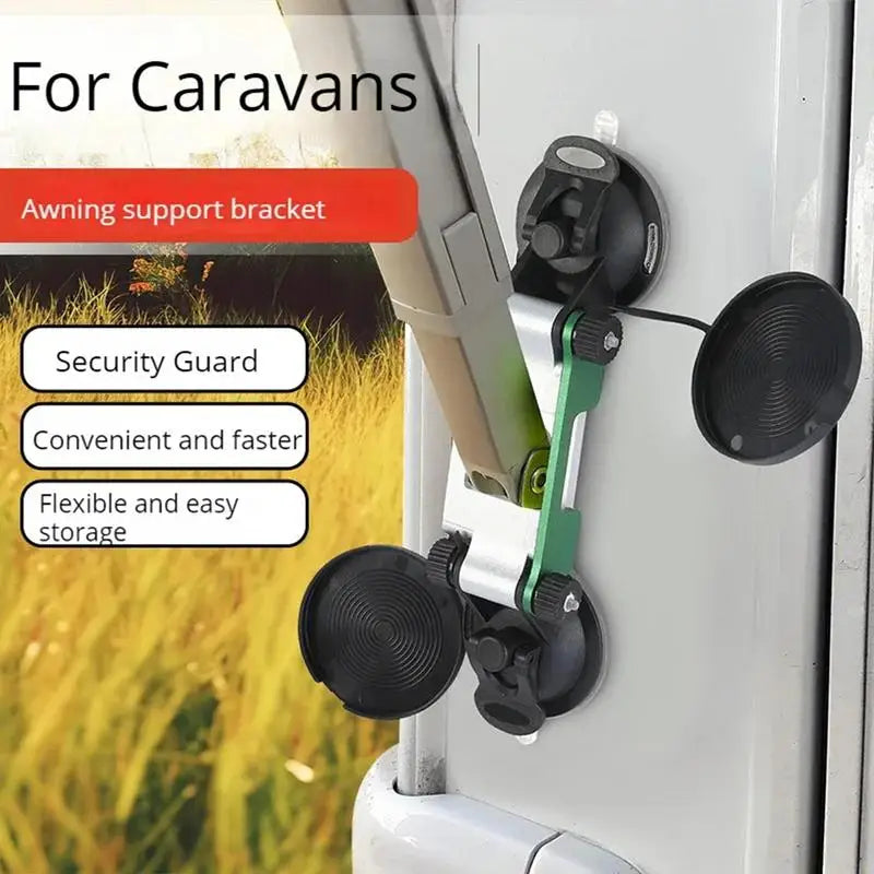 Heavy Duty Suction Cups RV Awning Fixed Support Bracket