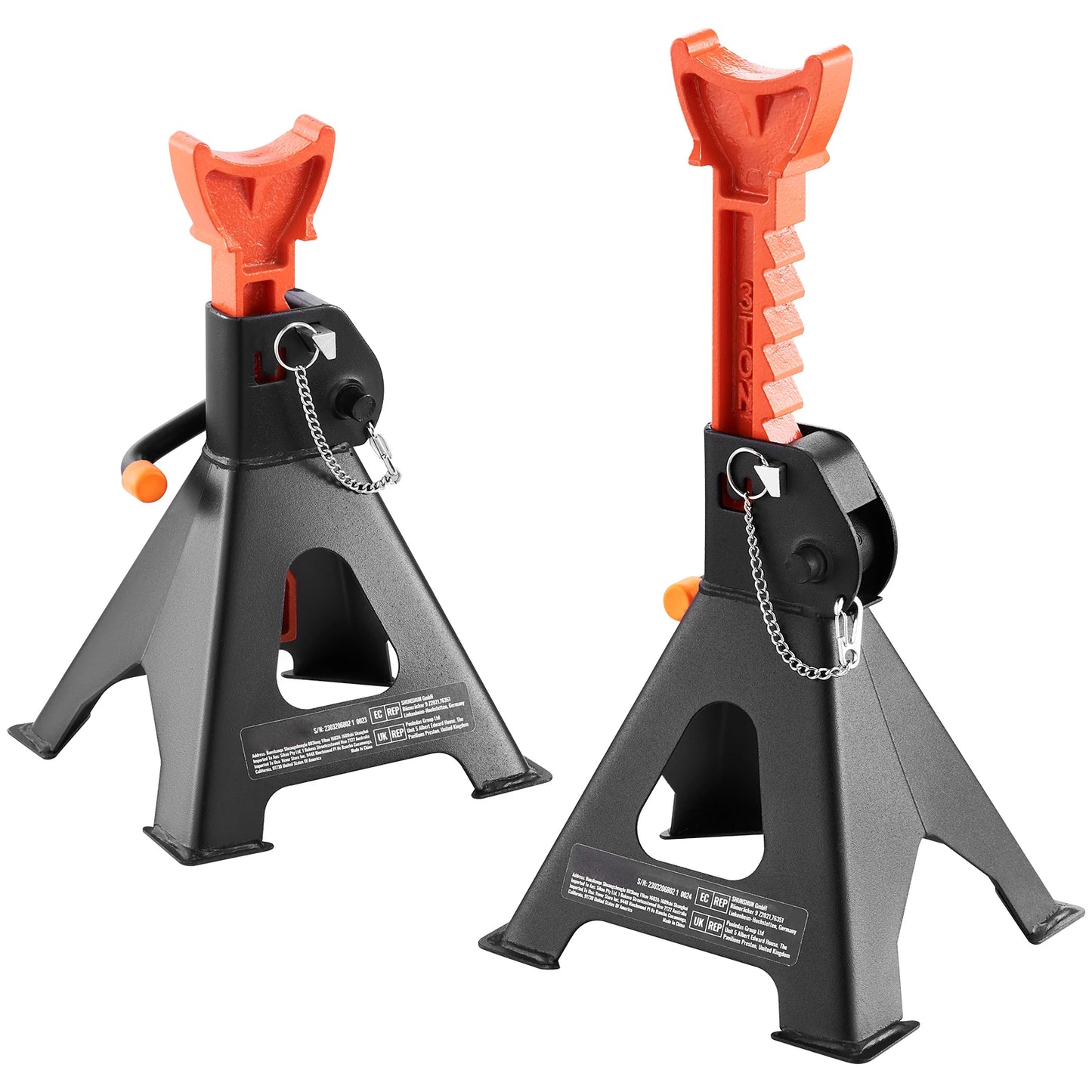 Jack Stands 3/6 Ton Capacity Car Jack Stands