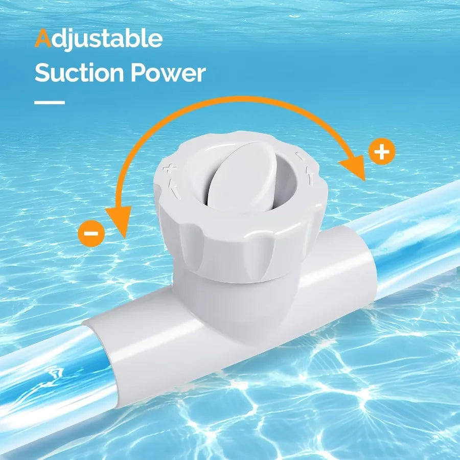 Automatic Pool Vacuum Cleaner with 33FT Hoses