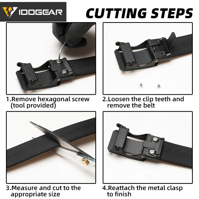 IDOGEAR Tactical Ratchet Belt