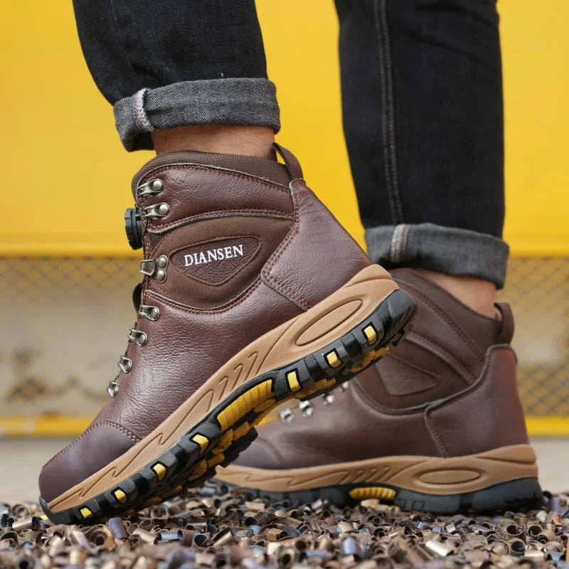 High Top Shoes Steel Toe Shoes Men Women waterproof boots