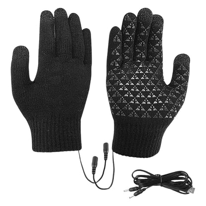 5V Heated Gloves Touch Screen Winter Moto Heated Gloves