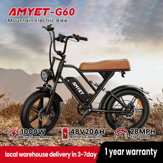 AMYET V9-G60 Adults Electric Bike 1000W