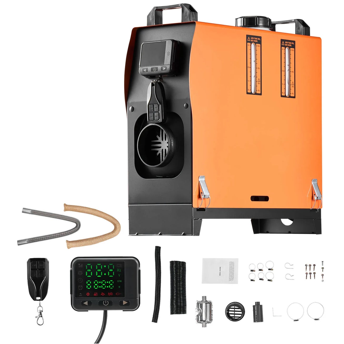 Diesel Heater 8KW Diesel Air Heater with LCD Panel and Remote Control Parking Heater Low Noise for Truck Trailer Boat