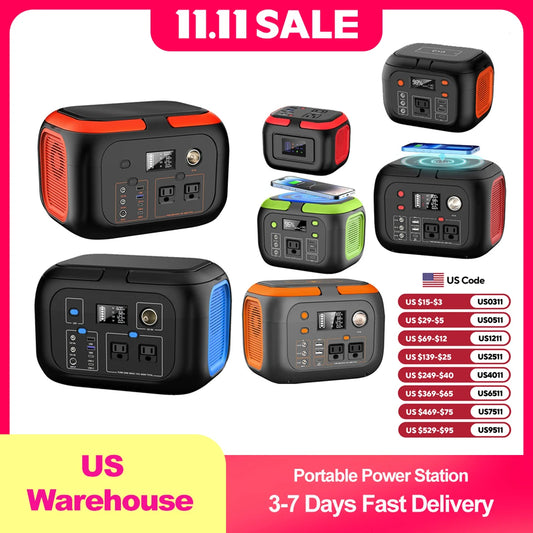 Portable Power Station,110V AC Outlets Solar Generator