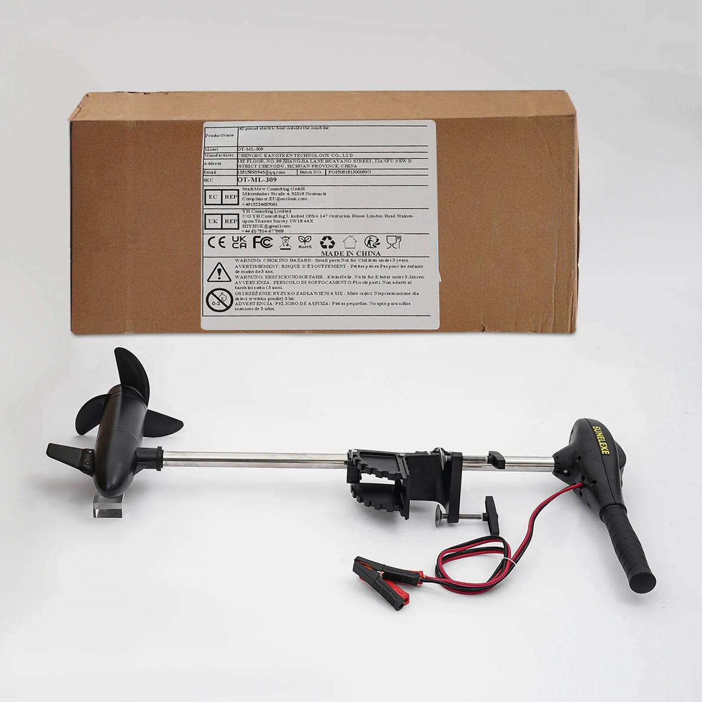 Electric Trolling Motor Engine 6km Retractable For Driven Propeller Fishing