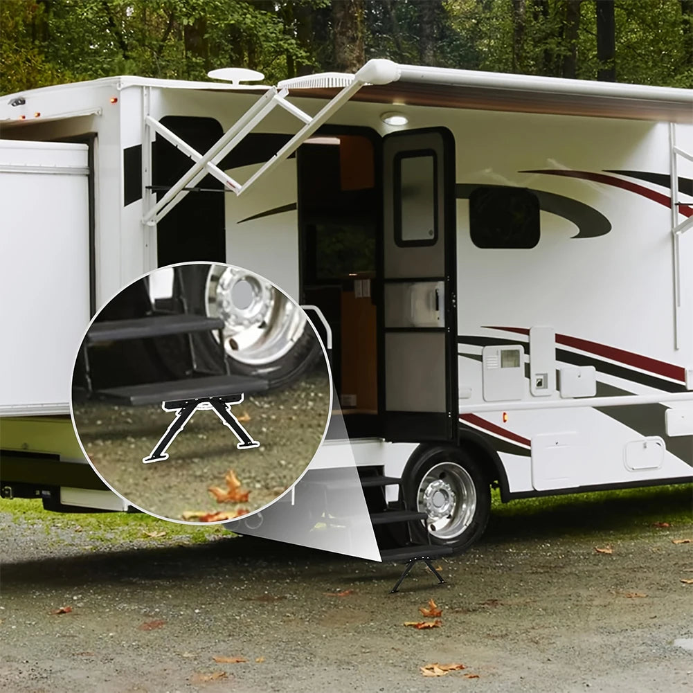 RV Folding Step Board Bracket Height Ranges From 2.8in To 11.3in RV Step Stabilizer RV Entry Steps Stabilizer RV Accessories