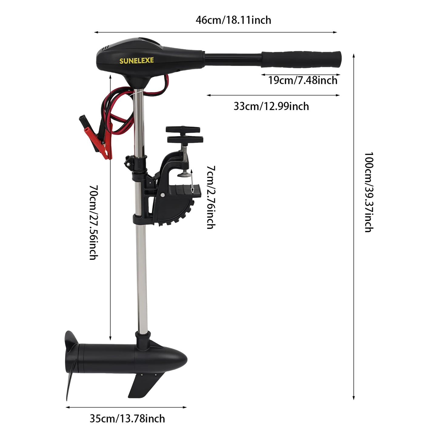Electric Trolling Motor Engine 6km Retractable For Driven Propeller Fishing