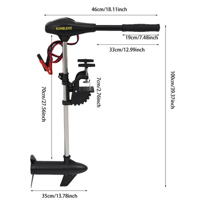 Electric Trolling Motor Engine 6km Retractable For Driven Propeller Fishing