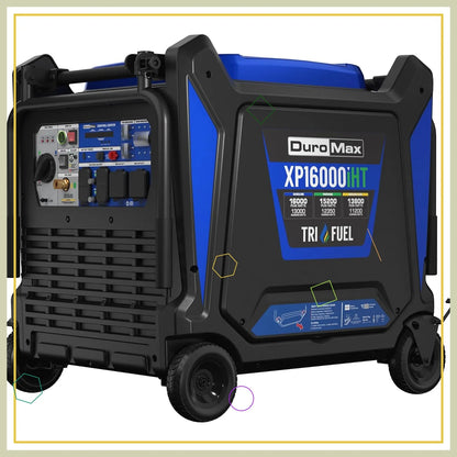 16000W Tri-Fuel Portable Inverter Generator - Gas/Propane/Natural Gas, Remote Start, Whole Home & RV Backup