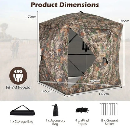 270° See Through Hunting Blind Tent