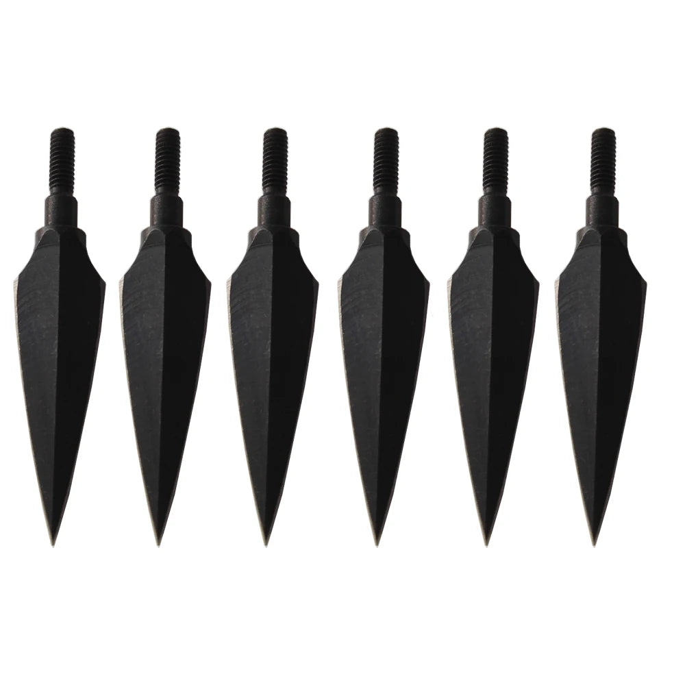 Arrowheads 12/24pcs 150 Grain High Carbon Steel Screw-in Tips for Compound Recurve Bow Hunting Shooting Accessories
