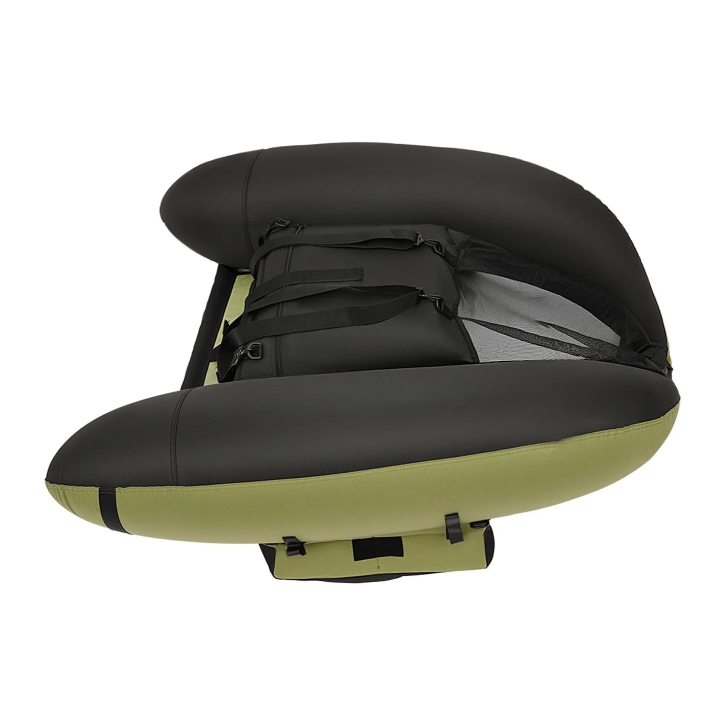 Inflatable Fishing Boat Waterproof Green